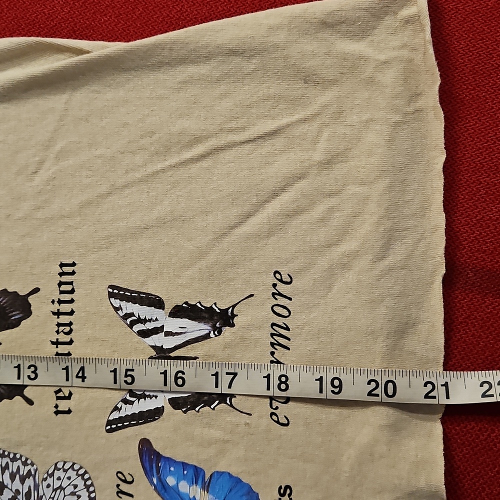 The Eras Tour cut off concert tee Med Taylor Swift butterflies album covers - Picture 6 of 6